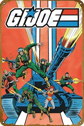 Vintage Collectible Posters - Gi Joe – Tank-Poster, Vintage-Retro-Sammlerstück, Blechschild,