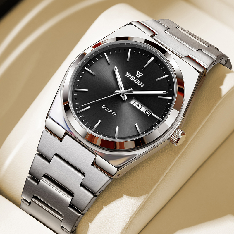 Vintage Watch Collecting - Top-Marken-Luxus-Quarzuhren aus Edelstahl für Herren, leuchtend,