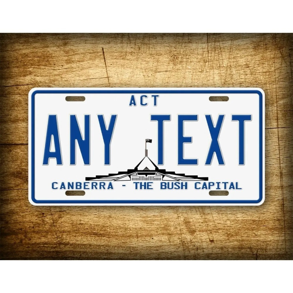 Canberra Vintage & Collectible Centre Reviews - Vintage Canberra Australien Individuelles Metallschild, 6x12