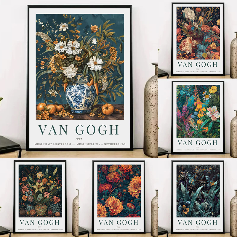 Vintage Collectible Posters - Vintage Van Gogh Sammlung Gemälde Leinwanddrucke