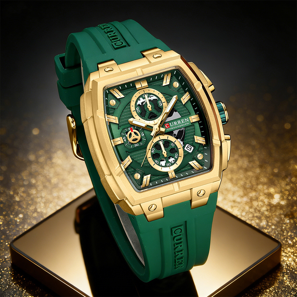 Vintage Watch Collecting - CURREN Luxus-Vintage-Uhr für Herren, Sport-Chronograph, Quarz-Armbanduhr