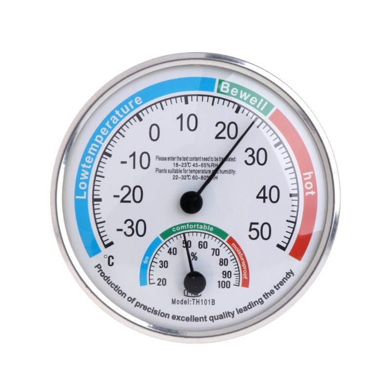 Analog Meter Gauge - Tragbares analoges Thermometer, Hygrometer, Temperatur- und
