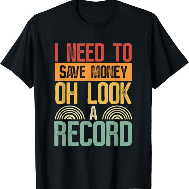 Collectible Vintage T Shirts - Vinyl-Sammler-T-Shirt für Vintage-Schallplattenliebhaber