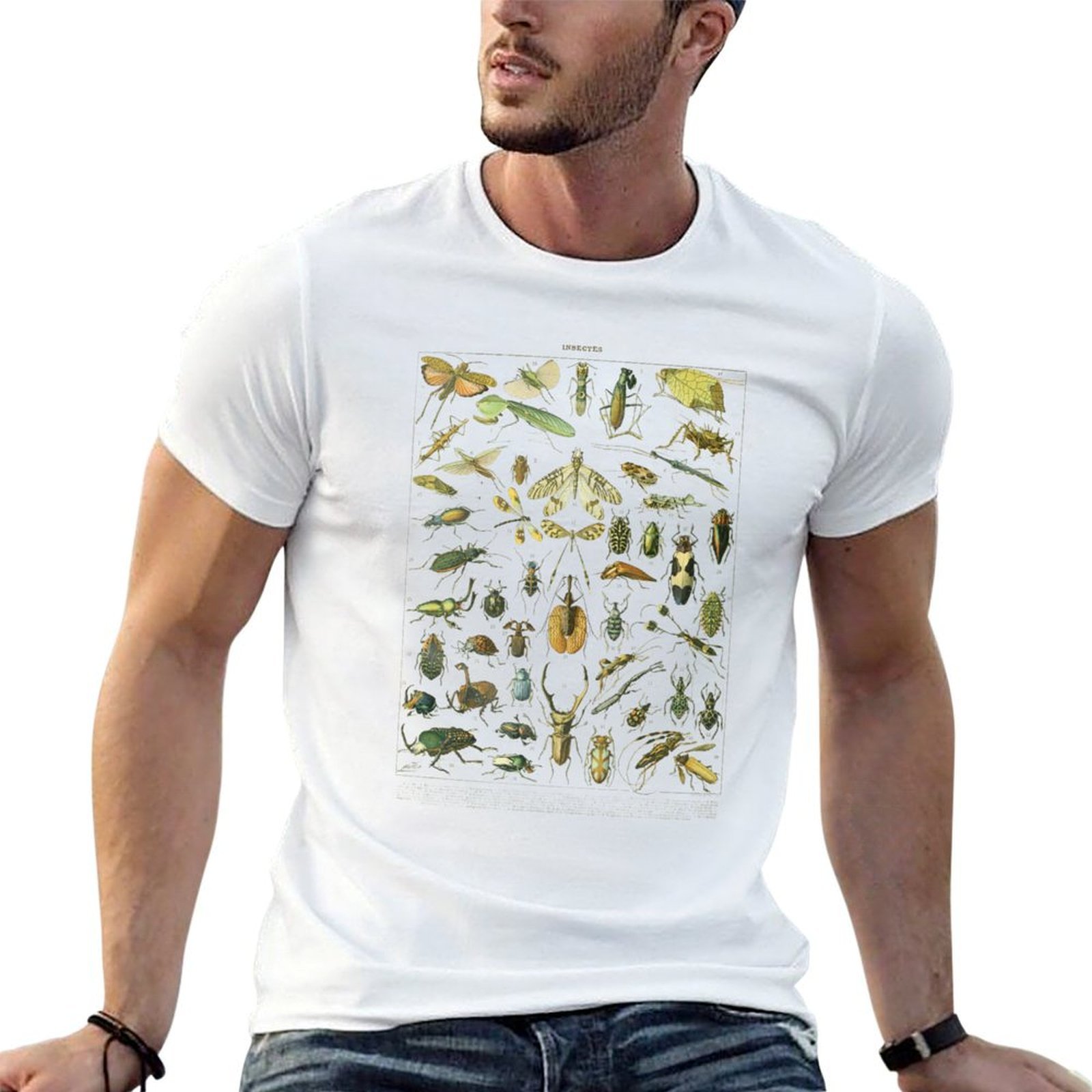 Collectible Vintage T Shirts - Vintage Insect Collection T-Shirt Basic-Baumwoll-T-Shirt in