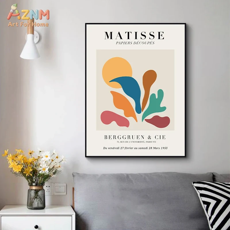 Vintage Collectible Posters - AZNM Leinwandgemälde, Vintage-Stil, Henri Matisse, berühmter