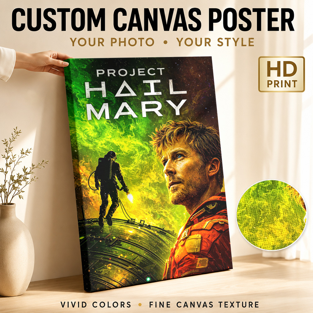 Vintage Collectible Posters - Projekt Hail Mary Film-Leinwandposter, Individuelles Foto,