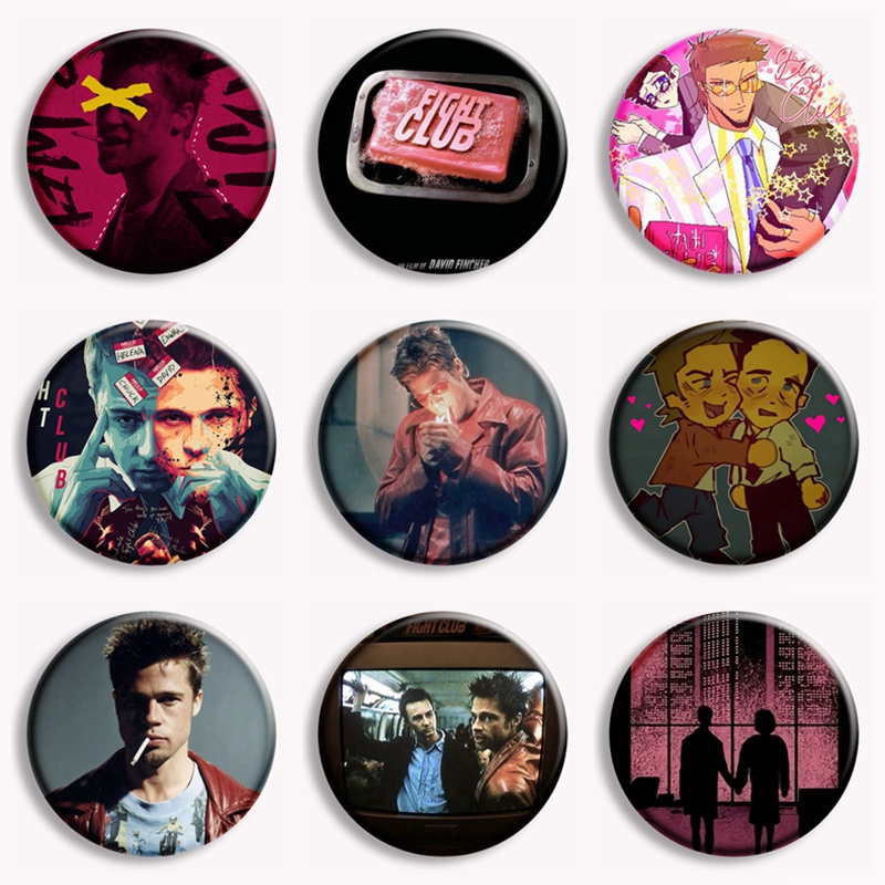 Vintage Collectible Pins - Retro klassische Film Kampf Club Seife