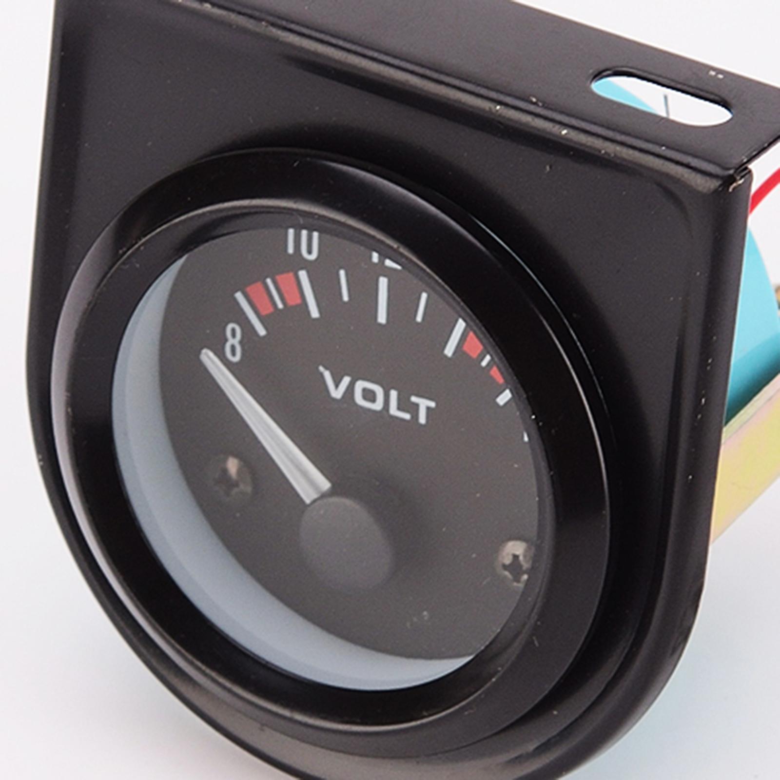 Analog Meter Gauge - Auto-Voltmeter Analog 52mm Edelstahlgehäuse 8 bis