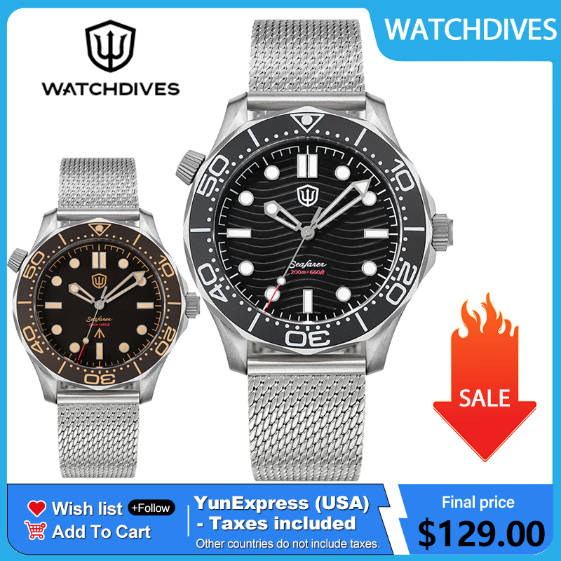 Vintage Watch Collecting - Watchdives 42mm Titan-Taucheruhr NTTD VH31 Quarzwerk