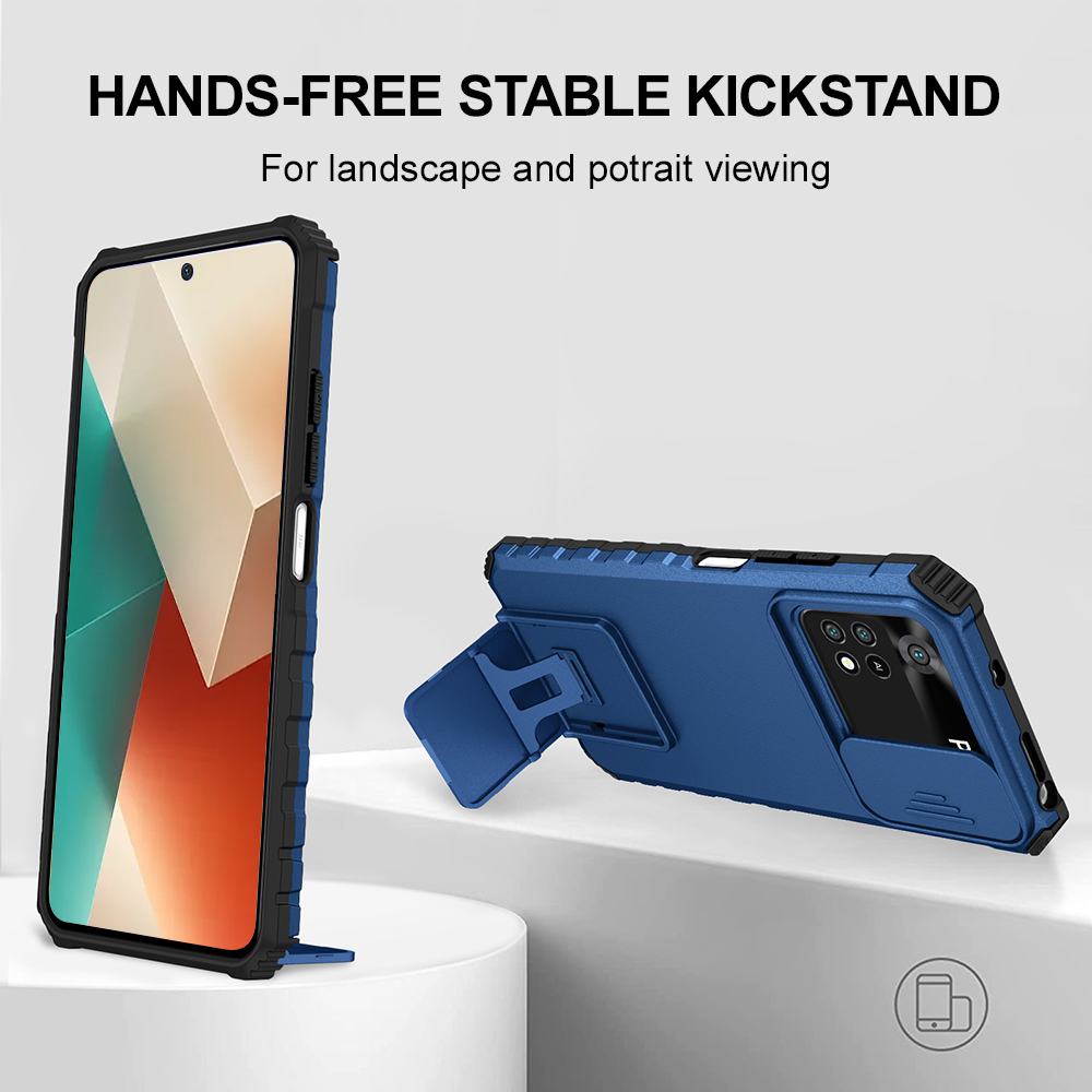 Camera Leather Case - Stoßfeste Handyhülle für Xiaomi Poco X6