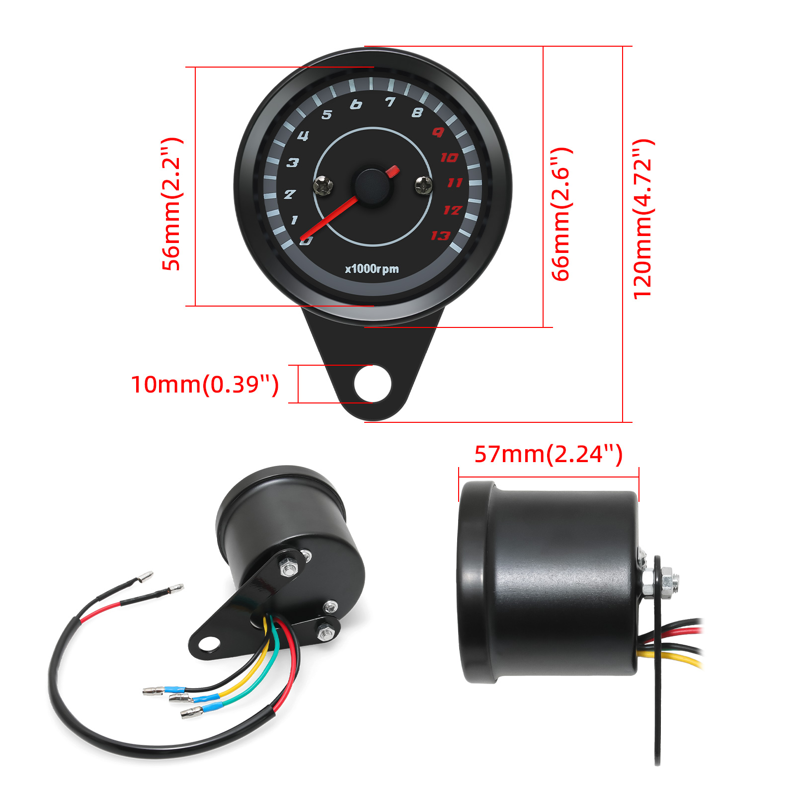 13000 U/min Universal-Tachomet – Analog Meter Gauge Bewertung und Preis