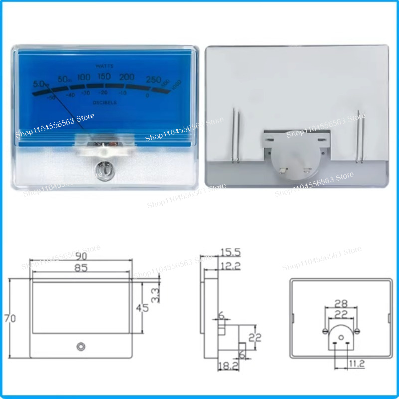 TN-90 Typ VU-Pegelmesser mit b – Analog Meter Gauge Bewertung und Preis