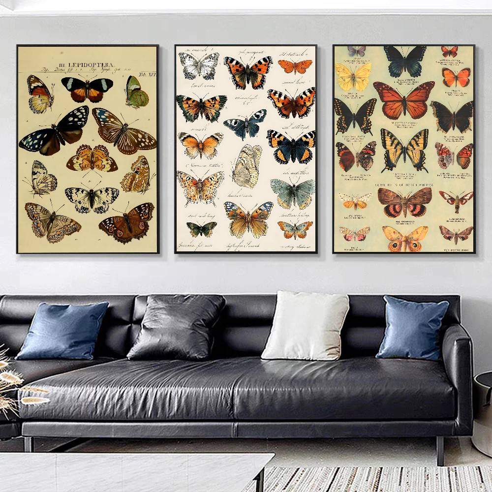 Vintage-Poster mit Schmetterli – Vintage Collectible Posters Bewertung und Preis