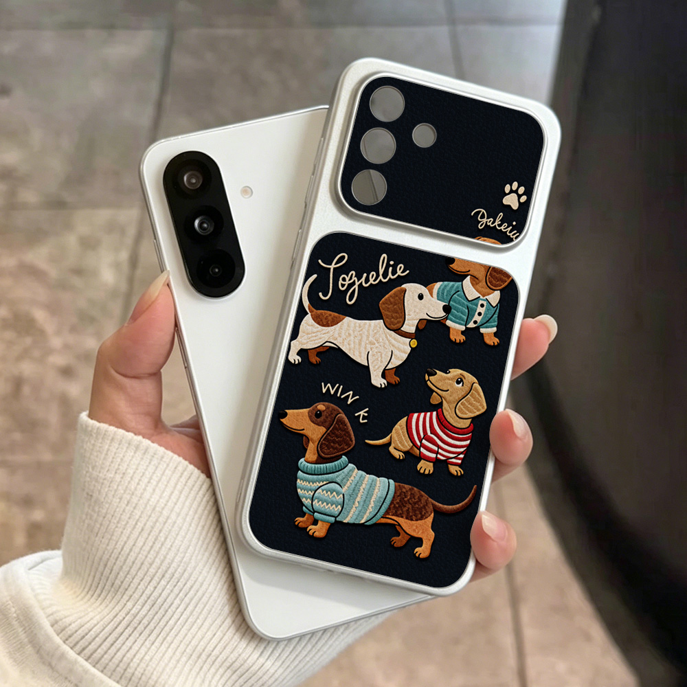 Cartoon-Welpen-Leder-Handyhüll – Camera Leather Case Bewertung und Preis