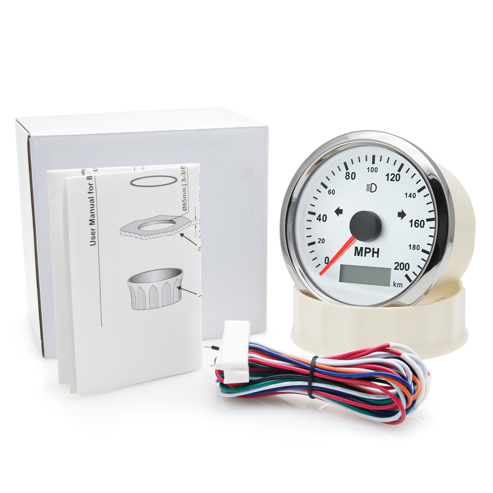 125 200 MPH KMH 85 mm Tachoanz – Analog Meter Gauge Bewertung und Preis