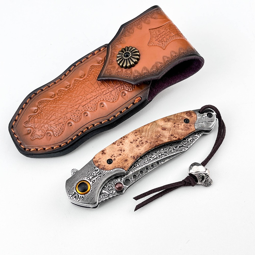 Hochhärte-Damastmuster-Klappme – Vintage Collectible Pocket Knives Bewertung und Preis